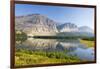 USA, Montana, Glacier Mountains Reflected on Lake Sherbourne-Trish Drury-Framed Photographic Print