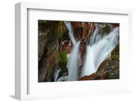 USA, Montana, Glacier National Park. Avalanche Creek Falls-Rona Schwarz-Framed Photographic Print