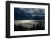 USA, Montana, Glacier National Park. Fall storm above St. Mary Lake.-Jaynes Gallery-Framed Photographic Print