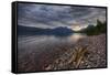 USA, Montana, Glacier National Park, Lake Macdonald-Rona Schwarz-Framed Stretched Canvas