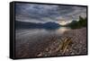 USA, Montana, Glacier National Park, Lake Macdonald-Rona Schwarz-Framed Stretched Canvas