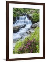 USA, Montana, Glacier National Park. Lunch Creek cascade.-Jaynes Gallery-Framed Photographic Print