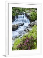 USA, Montana, Glacier National Park. Lunch Creek cascade.-Jaynes Gallery-Framed Photographic Print