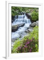 USA, Montana, Glacier National Park. Lunch Creek cascade.-Jaynes Gallery-Framed Photographic Print