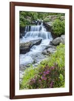 USA, Montana, Glacier National Park. Lunch Creek cascade.-Jaynes Gallery-Framed Photographic Print