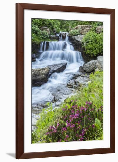 USA, Montana, Glacier National Park. Lunch Creek cascade.-Jaynes Gallery-Framed Photographic Print