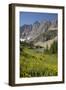 USA, Montana, Glacier National Park. Meadow above Iceberg Lake.-Don Grall-Framed Photographic Print