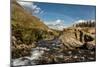 USA, Montana, Glacier National Park. Rainbow above Swiftcurrent Falls.-Jaynes Gallery-Mounted Photographic Print