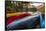 USA, Montana, Glacier National Park. Two Medicine Lake with Canoes in Foreground-Rona Schwarz-Framed Stretched Canvas