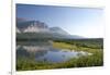 USA, Montana, Glacier NP. Cracker Lake Trail over Lake Sherburne.-Trish Drury-Framed Photographic Print