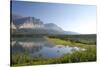 USA, Montana, Glacier NP. Cracker Lake Trail over Lake Sherburne.-Trish Drury-Stretched Canvas