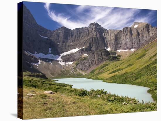 USA, Montana, Glacier NP. Cracker Lake.-Trish Drury-Stretched Canvas