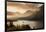 USA, Montana, Glacier NP. Sunrise pierces clouds over St. Mary Lake.-Don Grall-Framed Photographic Print