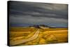 USA, Montana. Highway En Route to Helena from Glacier National Park on Stormy Day-Rona Schwarz-Stretched Canvas