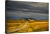 USA, Montana. Highway En Route to Helena from Glacier National Park on Stormy Day-Rona Schwarz-Stretched Canvas