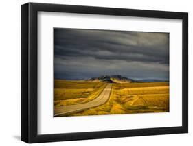 USA, Montana. Highway En Route to Helena from Glacier National Park on Stormy Day-Rona Schwarz-Framed Photographic Print