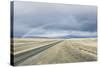 USA, Montana, Near Missoula, Rainbow over I-90-Rob Tilley-Stretched Canvas