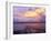 USA, Montana. Sunset over Flathead Lake.-Steve Terrill-Framed Premium Photographic Print