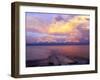 USA, Montana. Sunset over Flathead Lake.-Steve Terrill-Framed Photographic Print