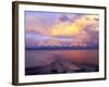 USA, Montana. Sunset over Flathead Lake.-Steve Terrill-Framed Photographic Print