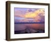 USA, Montana. Sunset over Flathead Lake.-Steve Terrill-Framed Photographic Print