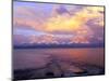 USA, Montana. Sunset over Flathead Lake.-Steve Terrill-Mounted Photographic Print