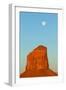 USA, Monument Valley, Rock and Full Moon-Catharina Lux-Framed Photographic Print