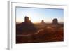 USA, Monument Valley, Sunrise, Sunrays-Catharina Lux-Framed Photographic Print