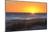 USA, MS, Bay St Louis. Sun Sets Gulf of Mexico. Beach Grasses-Trish Drury-Mounted Photographic Print