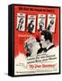 USA My Dear Secretary Film Poster, 1940s-null-Framed Stretched Canvas