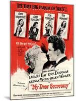 USA My Dear Secretary Film Poster, 1940s-null-Mounted Giclee Print