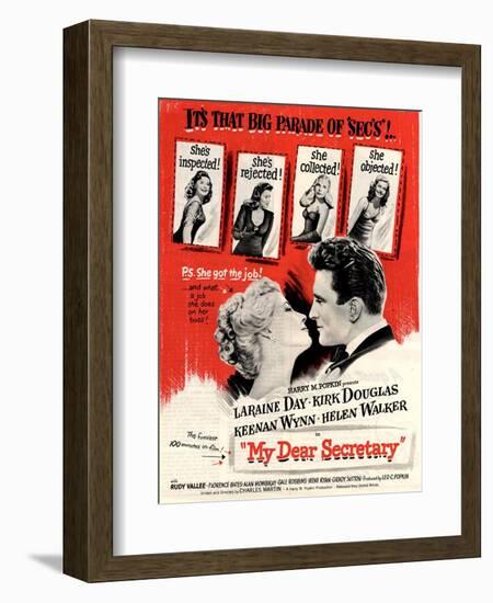 USA My Dear Secretary Film Poster, 1940s-null-Framed Giclee Print