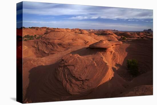 USA, Navajo Nation, Monument Valley, Rock Formations, Mystery Valley-David Wall-Stretched Canvas