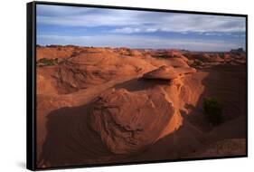 USA, Navajo Nation, Monument Valley, Rock Formations, Mystery Valley-David Wall-Framed Stretched Canvas
