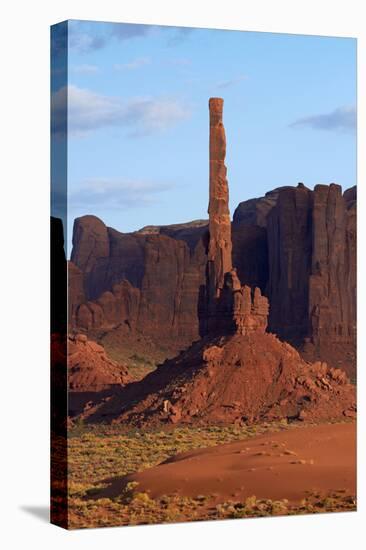 USA, Navajo Nation, Monument Valley, Totem Pole Rock Column-David Wall-Stretched Canvas