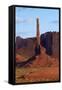 USA, Navajo Nation, Monument Valley, Totem Pole Rock Column-David Wall-Framed Stretched Canvas