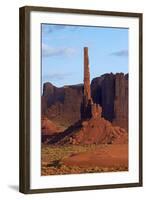 USA, Navajo Nation, Monument Valley, Totem Pole Rock Column-David Wall-Framed Photographic Print