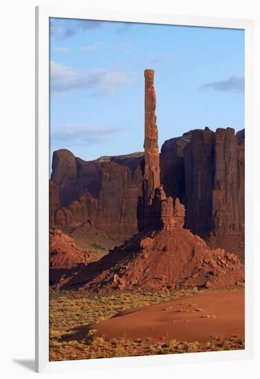 USA, Navajo Nation, Monument Valley, Totem Pole Rock Column-David Wall-Framed Photographic Print