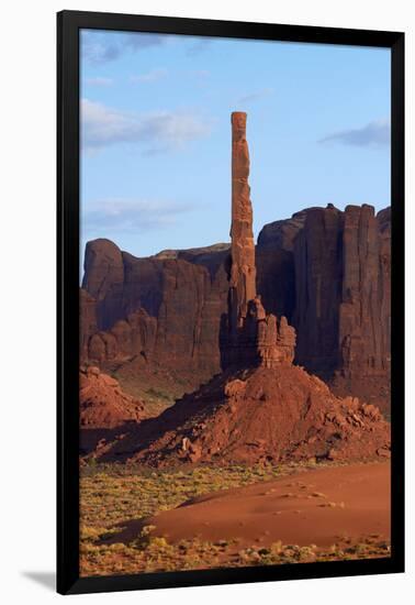 USA, Navajo Nation, Monument Valley, Totem Pole Rock Column-David Wall-Framed Photographic Print