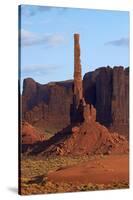USA, Navajo Nation, Monument Valley, Totem Pole Rock Column-David Wall-Stretched Canvas