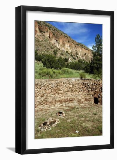 USA, Near Los Alamos, New Mexico, Bandelier National Monument, Big Kiva-null-Framed Giclee Print