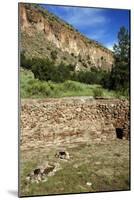 USA, Near Los Alamos, New Mexico, Bandelier National Monument, Big Kiva-null-Mounted Giclee Print