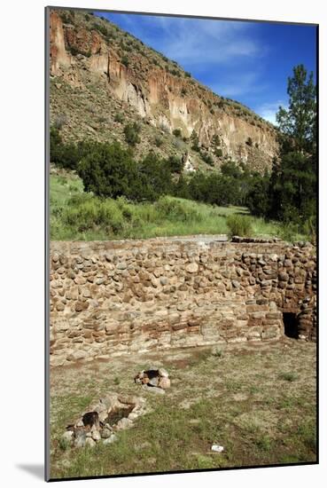 USA, Near Los Alamos, New Mexico, Bandelier National Monument, Big Kiva-null-Mounted Giclee Print