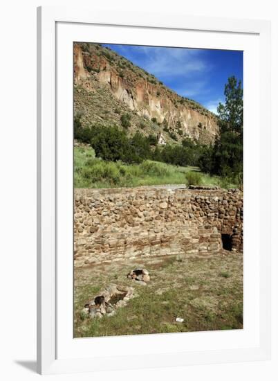 USA, Near Los Alamos, New Mexico, Bandelier National Monument, Big Kiva-null-Framed Giclee Print