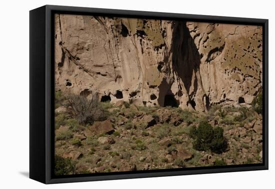 USA, Near Los Alamos, New Mexico, Bandelier National Monument, Frijoles Canyon-null-Framed Stretched Canvas