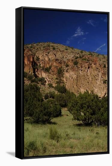 USA, Near Los Alamos, New Mexico, Bandelier National Monument, Frijoles Canyon-null-Framed Stretched Canvas