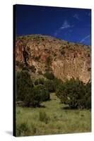 USA, Near Los Alamos, New Mexico, Bandelier National Monument, Frijoles Canyon-null-Stretched Canvas