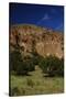 USA, Near Los Alamos, New Mexico, Bandelier National Monument, Frijoles Canyon-null-Stretched Canvas