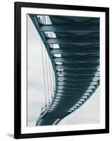 USA, Nebraska, Omaha, Bob Kerrey Pedestrian Bridge Across the Missouri River-Walter Bibikow-Framed Photographic Print