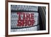 USA, Nevada. Beatty, tire shop sign painted on old tires-Kevin Oke-Framed Premium Photographic Print